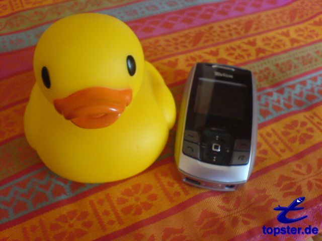 Ein Enten-Handy habe ich natürlich auch, um meine Entenfreunde anrufen zu können