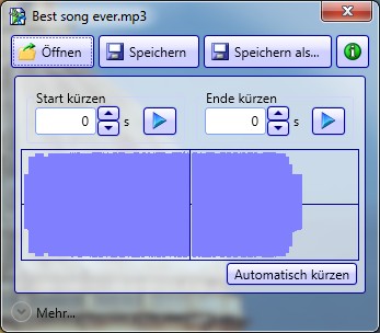 Screenshot of mp3trim