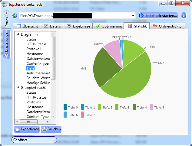 Statistics are clearly displayed in charts