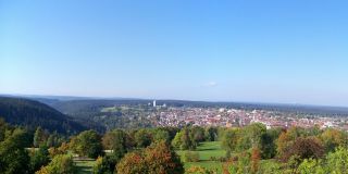 Vista a partir da torre de Frederick em Freudenstadt