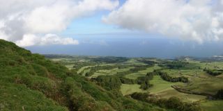 Uitzicht vanaf Pico Carvão, Azoren